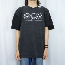 画像3: The Anarchist Communitarian Network メッセージプリントTシャツ BLACK XL (3)