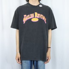 画像2: 90's THE SMILES REVIVAL BAND USA製 インディーバンド プリントTシャツ BLACK XL (2)