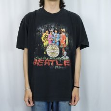 画像2: 2000's THE BEATLES "Sgt Pepper's Lonely Hearts Club Band" ロックバンドTシャツ BLACK XL (2)