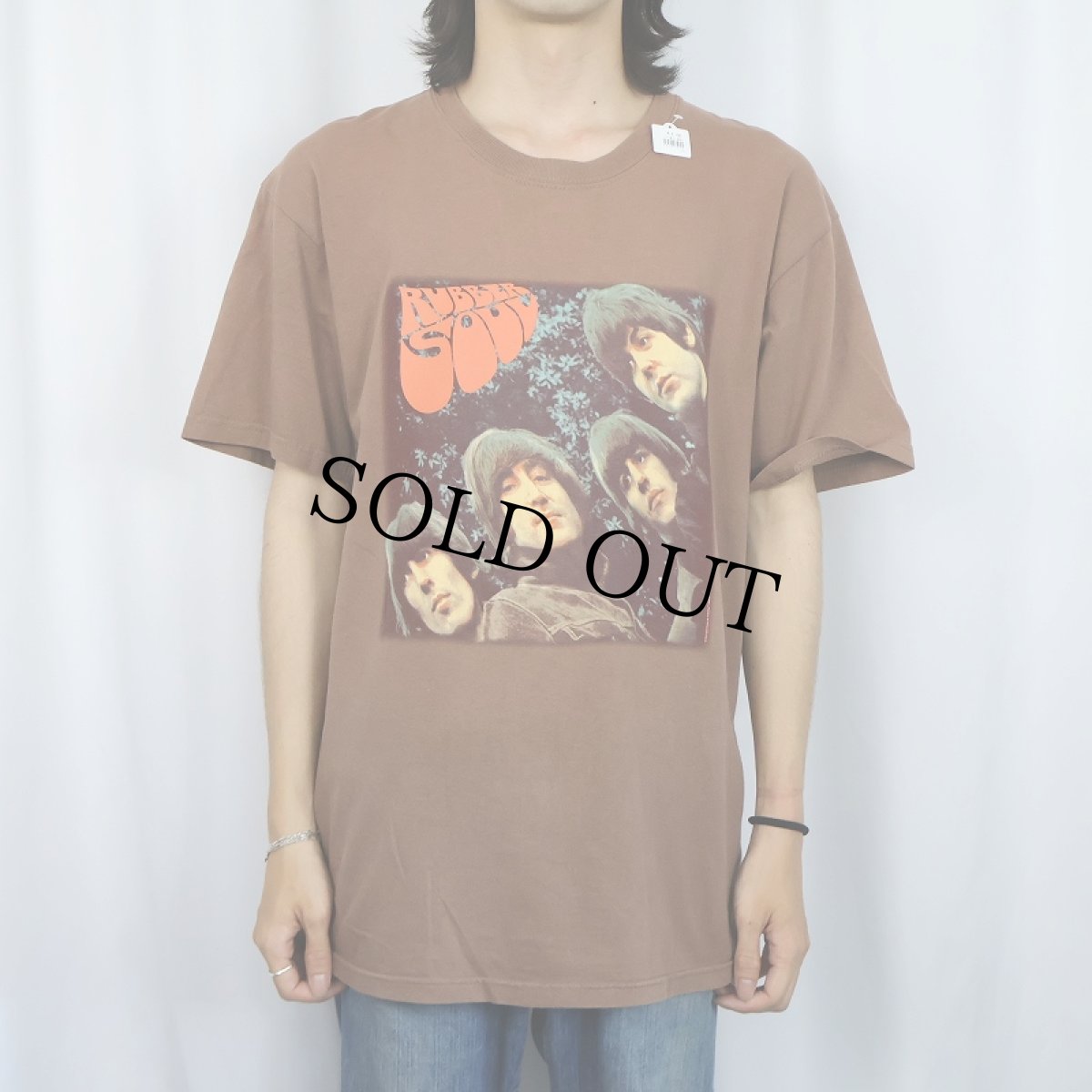 画像2: THE BEATLES "RUBBER SOUL" ロックバンドアルバムTシャツ L (2)