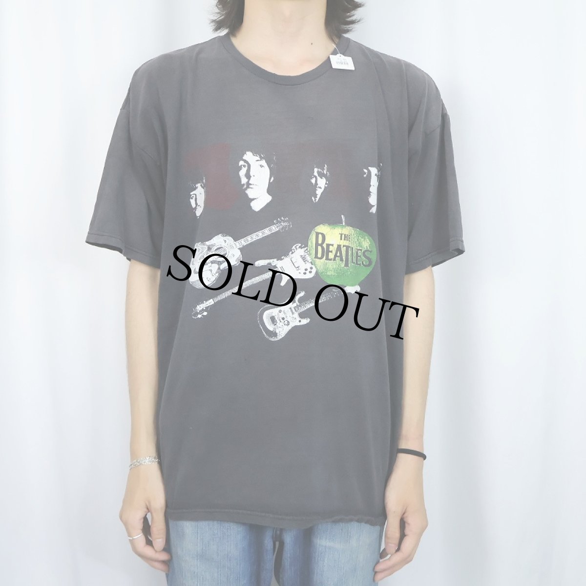 画像2: THE BEATLESロックバンドプリントTシャツ BLACK (2)