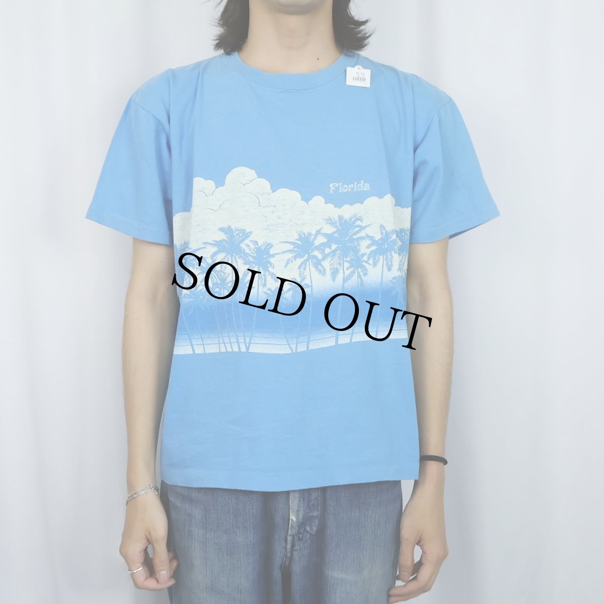 画像2: 80's USA製 "Florida" プリントTシャツ XL (2)