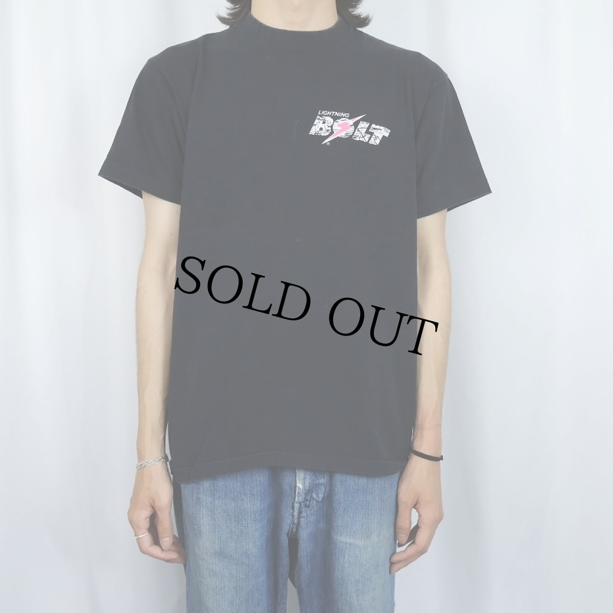 画像3: 90's BOLT USA製 "MAUI SHREDDERS" サーフブランド プリントTシャツ BLACK XL (3)