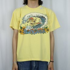 画像2: 80's J.C. BATES "MAKAHA" サーフイラスト プリントTシャツ (2)