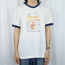 画像2: 80's USA製 "Mechanic's Excuse Shirt" 整備士ジョークプリント リンガーTシャツ XL (2)
