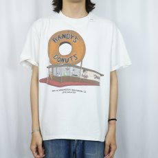 画像2: Randy's Donuts ドーナツショップ プリントTシャツ L (2)