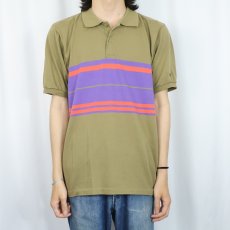 画像2: 90's Ocean Pacific ボーダー柄 ポロシャツ XL (2)