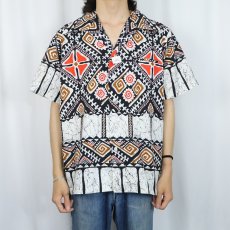 画像2: 70's〜 Hawaii Resort Shops コットンハワイアンシャツ (2)