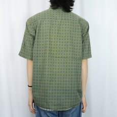 画像3: 90's GAP 総柄コットンボタンダウンシャツ M (3)