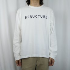 画像2: STRUCTURE ロゴプリントロンT L (2)