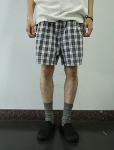 画像2: Lee CASUALS マドラスチェック柄 1タック コットンショーツ W31 (2)