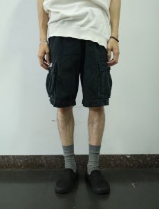 画像2: Ralph Lauren POLO JEANS リップストップ コットンカーゴショーツ BLACK W32 (2)