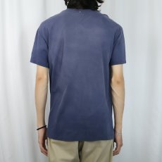 画像3: 90's Hanes 無地ポケットTシャツ NAVY L (3)