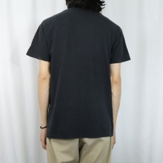 画像3: 90's Hanes 無地ポケットTシャツ BLACK (3)