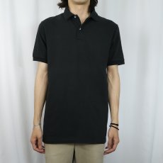 画像2: 90's SCREEN STARS USA製 ポロシャツ BLACK M (2)