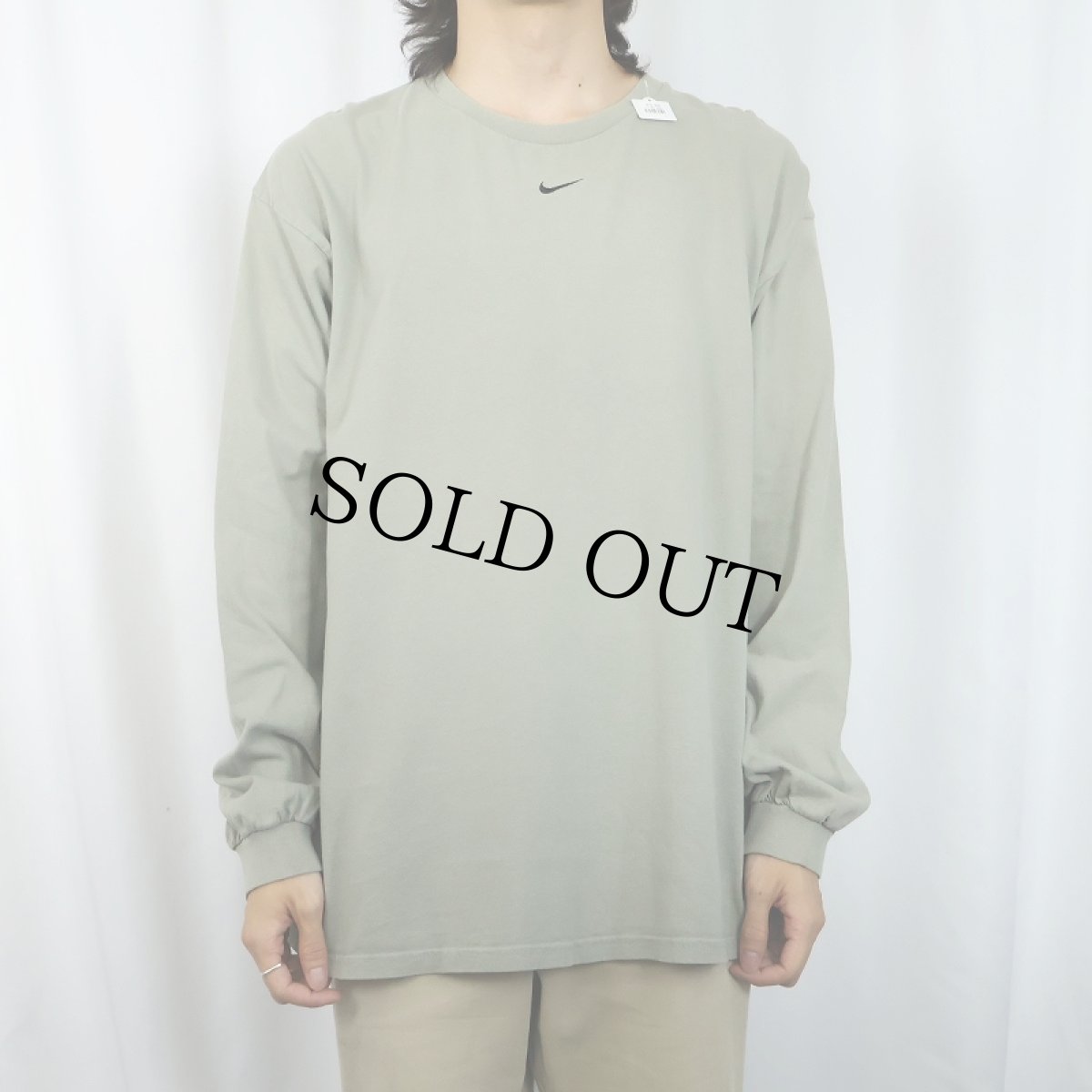 画像3: 90〜2000's NIKE USA製 ロゴ刺繍ロンT L (3)