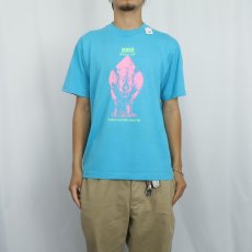 画像3: 80〜90's ZEBCO Rhino Rod 釣具メーカー アニマルプリントTシャツ (3)