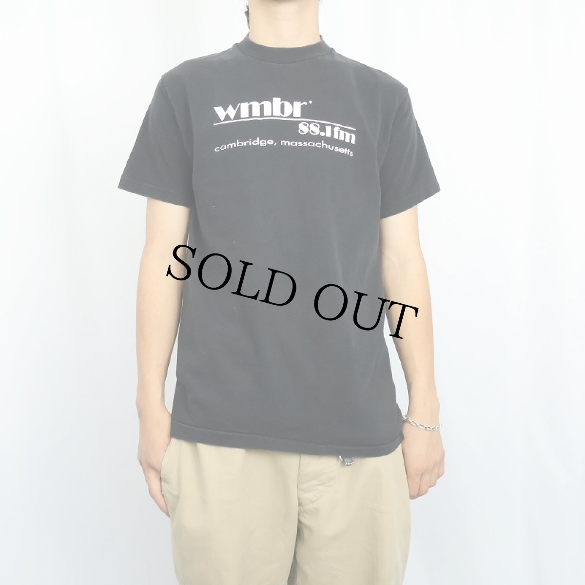 画像3: 90's USA製 "WMBR 88.1FM" 学生ラジオ局プリントTシャツ BLACK M (3)