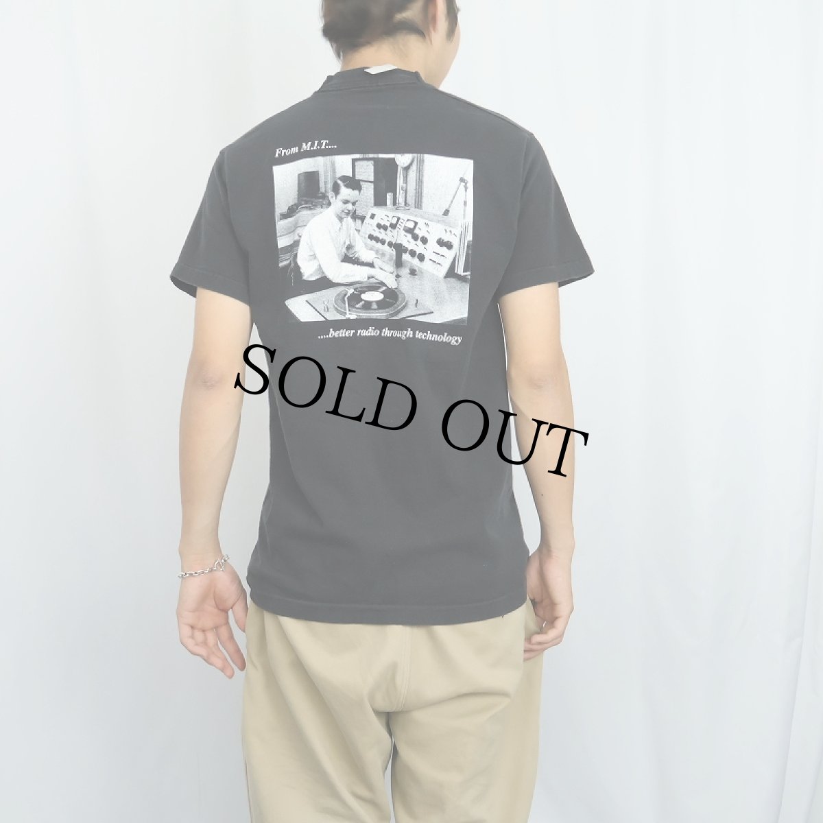画像4: 90's USA製 "WMBR 88.1FM" 学生ラジオ局プリントTシャツ BLACK M (4)