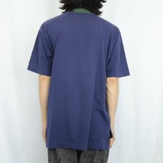 画像3: 90's Abercrombie&Fitch ポケットTシャツ L NAVY (3)