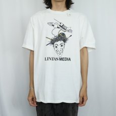 画像2: 90's LINTAS MEDIA USA製 広告代理店 プリントTシャツ XL (2)