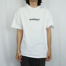 画像3: ORBiT "Available?" IT企業 プリントTシャツ XL (3)