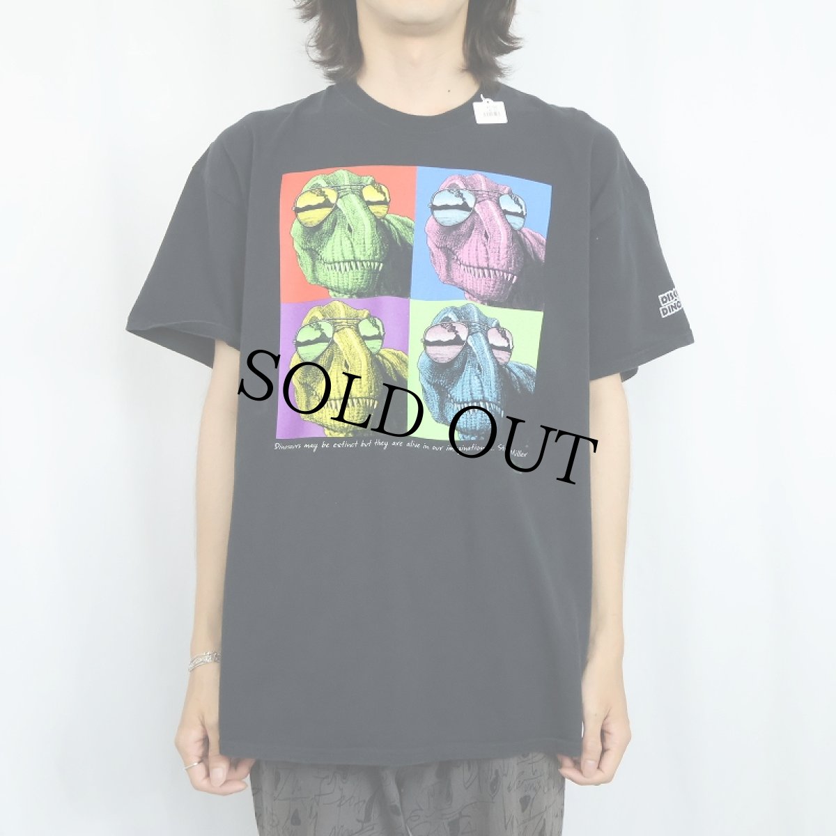 画像2: Discover the Dinosaurs Unleashed 恐竜イベント プリントTシャツ BLACK (2)