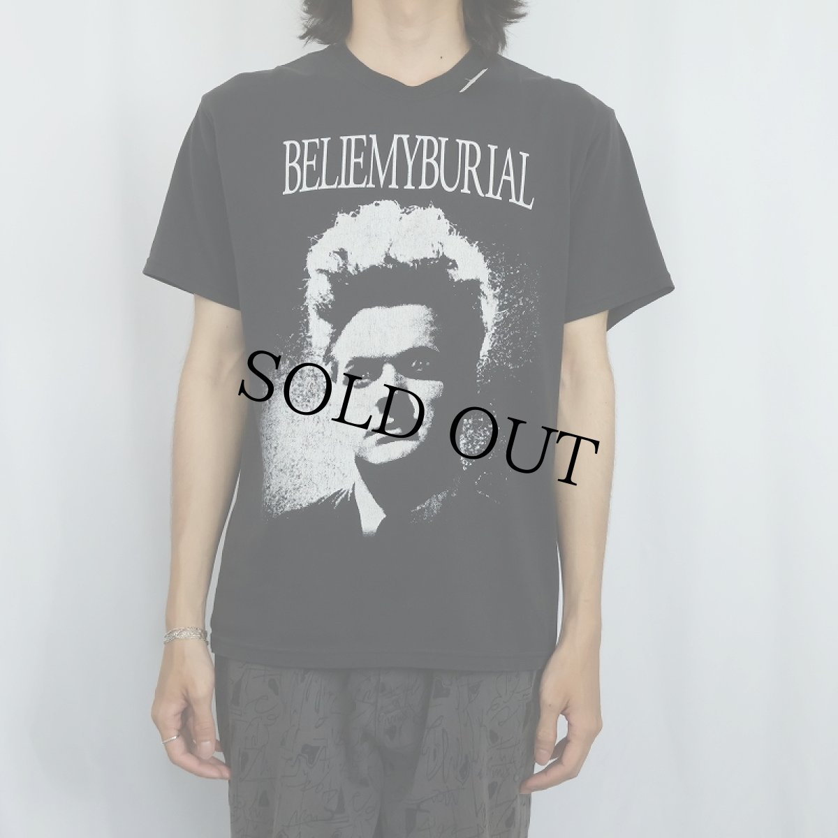 画像2: BELIE MY BURIAL パロディプリント デスコアバンドTシャツ BLACK M (2)