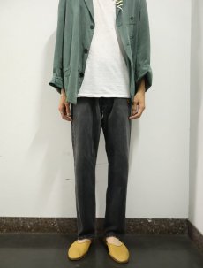 画像2: 90's Levi's 501 USA製 サルファブラックデニムパンツ W34 (2)