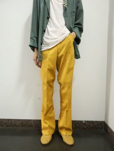 画像3: Stephens ピケ ウエスタンスラックス フラッシャー付きDEADSTOCK W35 (3)
