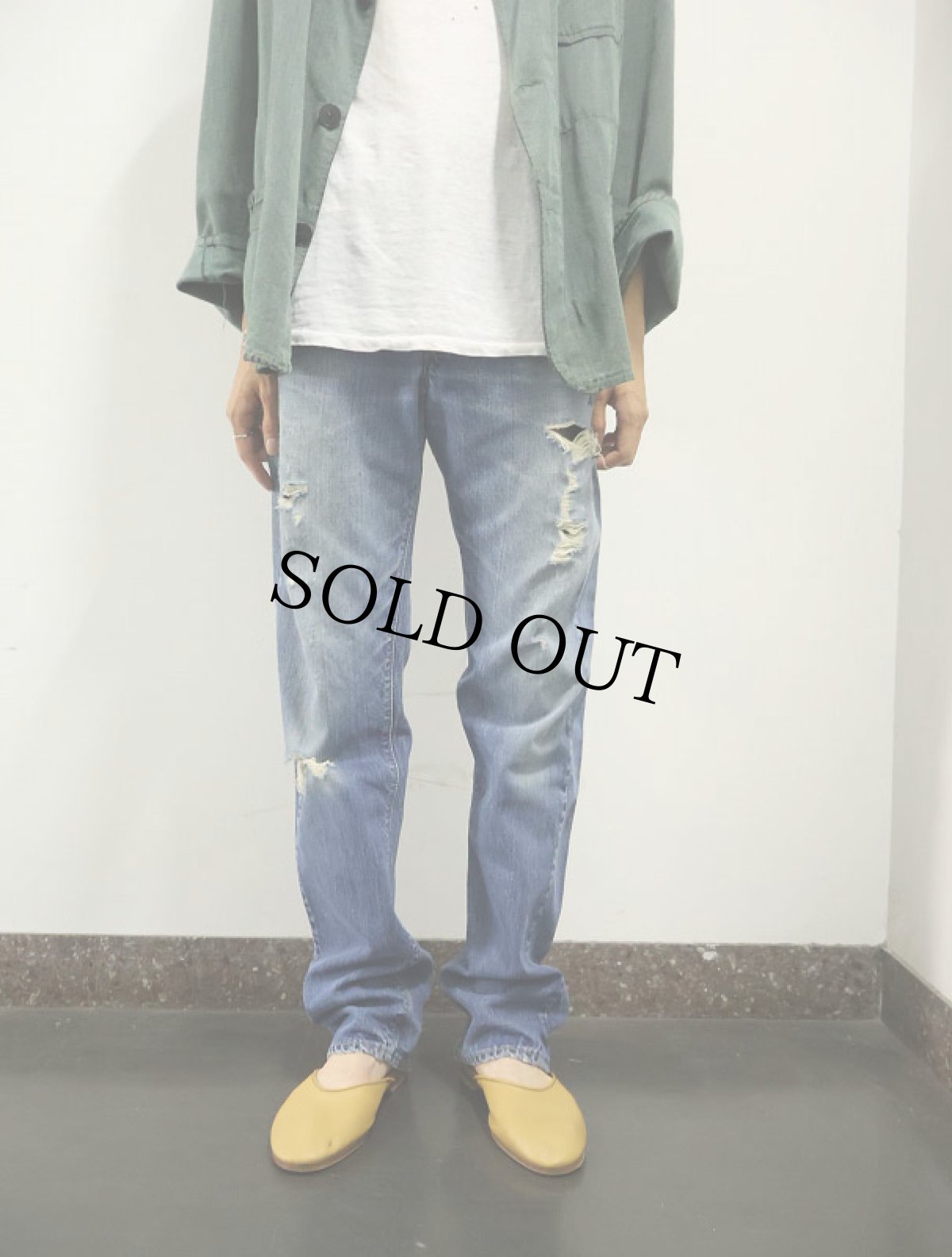 画像2: 70's Levi's 501 66前期 デニムパンツ W34 (2)