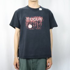 画像2: THURSDAY ポスト・ハードコアバンド プリントTシャツ BLACK L (2)