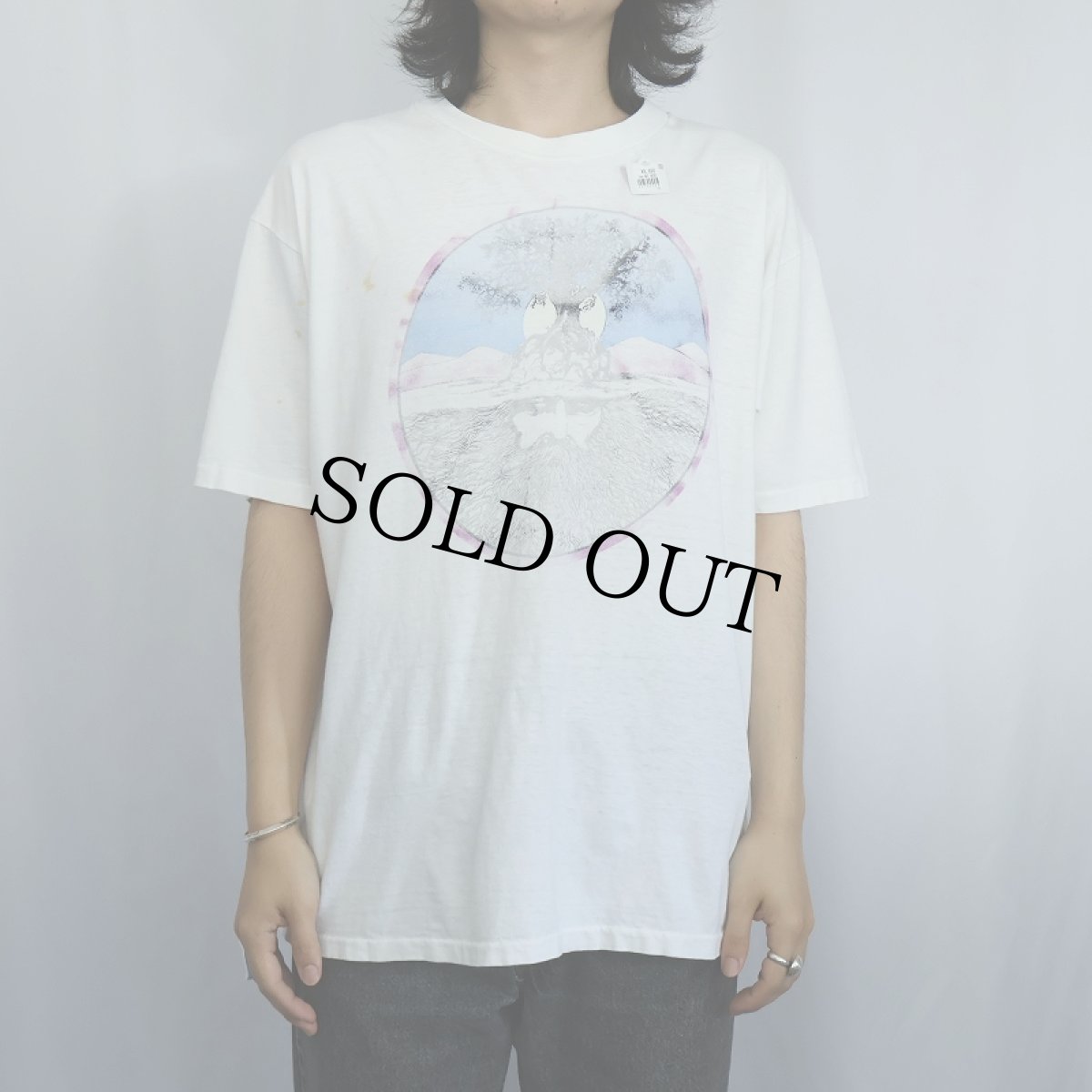 画像2: 80's USA製 "Tree Roots Man" アートプリントTシャツ XL (2)