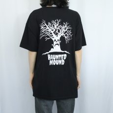 画像4: Haunted Mound USA製 レコードレーベル プリントTシャツ BLACK XL (4)