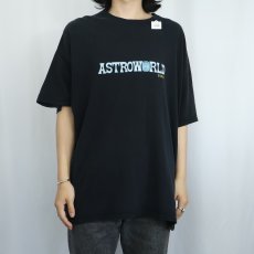 画像3: Travis Scott "Astroworld Tour" ラッパーツアープリントTシャツ BLACK XL (3)