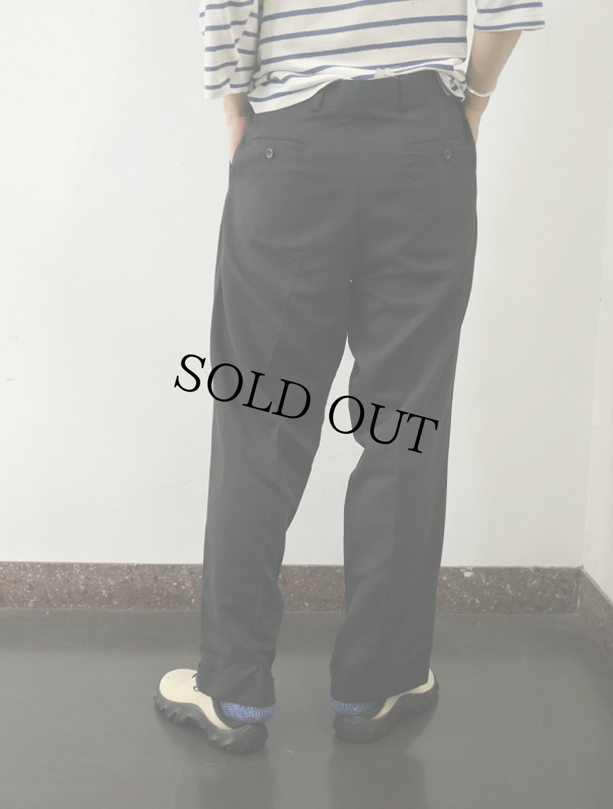 画像3: DOCKERS 2タックスラックス BLACK W34 (3)