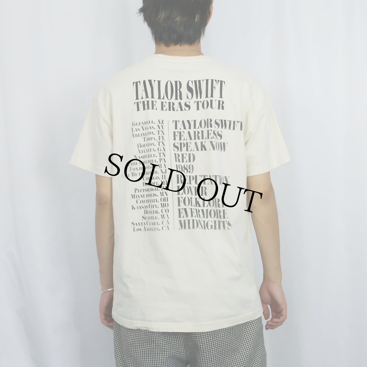 画像3: YAYLOR SWIFT シンガーソングライター ツアープリントTシャツ L (3)