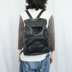 画像2: Beckmann of Norway レザーバックパック BLACK (2)