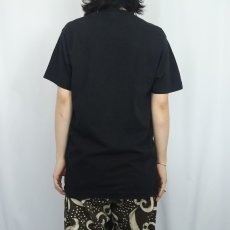 画像3: 90's BVD USA製 無地ポケットTシャツ BLACK XL (3)