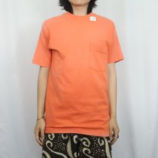 画像2: 90's 無地ポケットTシャツ M (2)