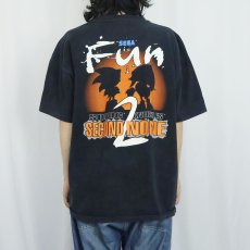 画像3: 90's SEGA USA製 "SONIC SECOND NONE" ゲームプリントTシャツ BLACK XXL  (3)