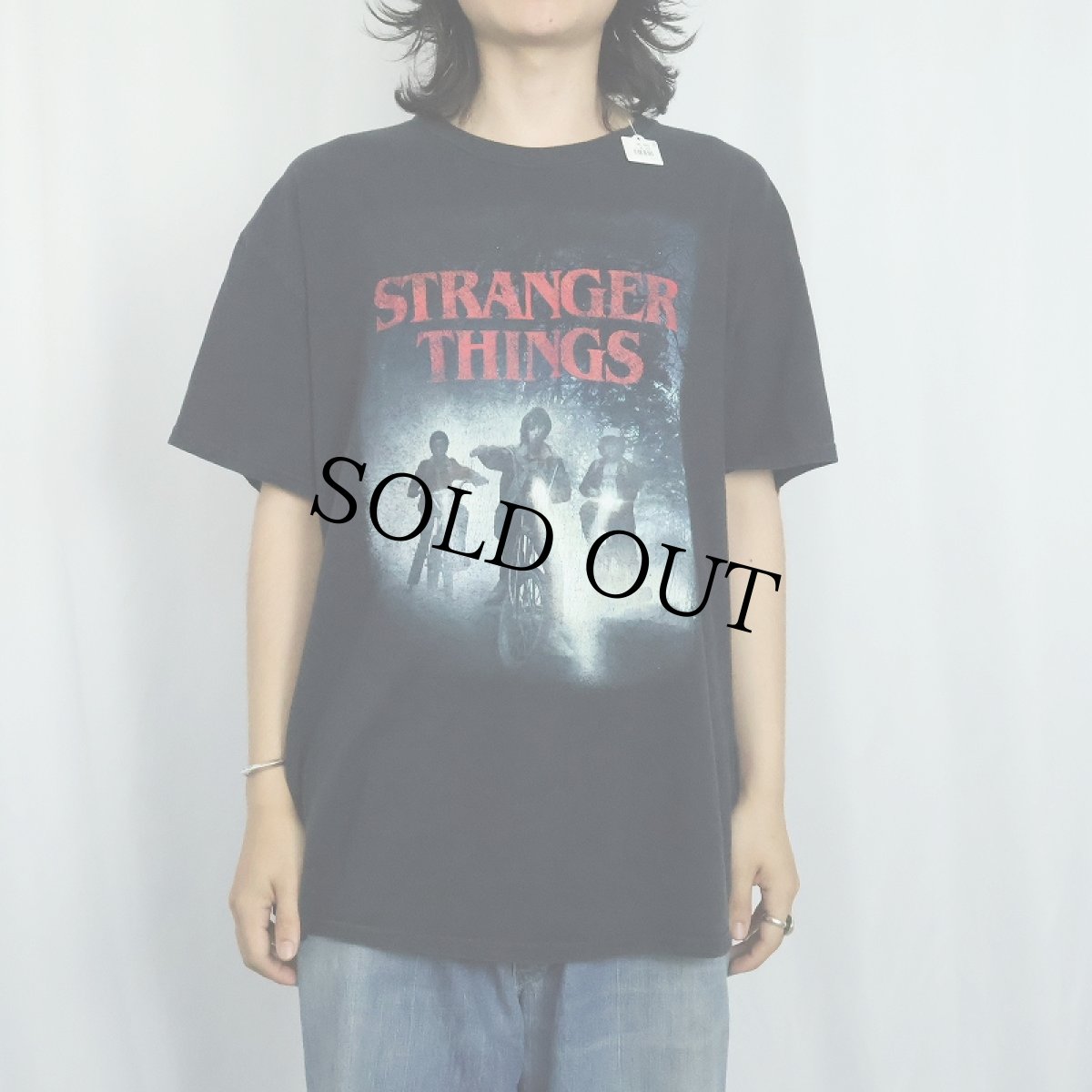 画像2: STRANGER THINGS SFドラマプリントTシャツ BLACK XL (2)