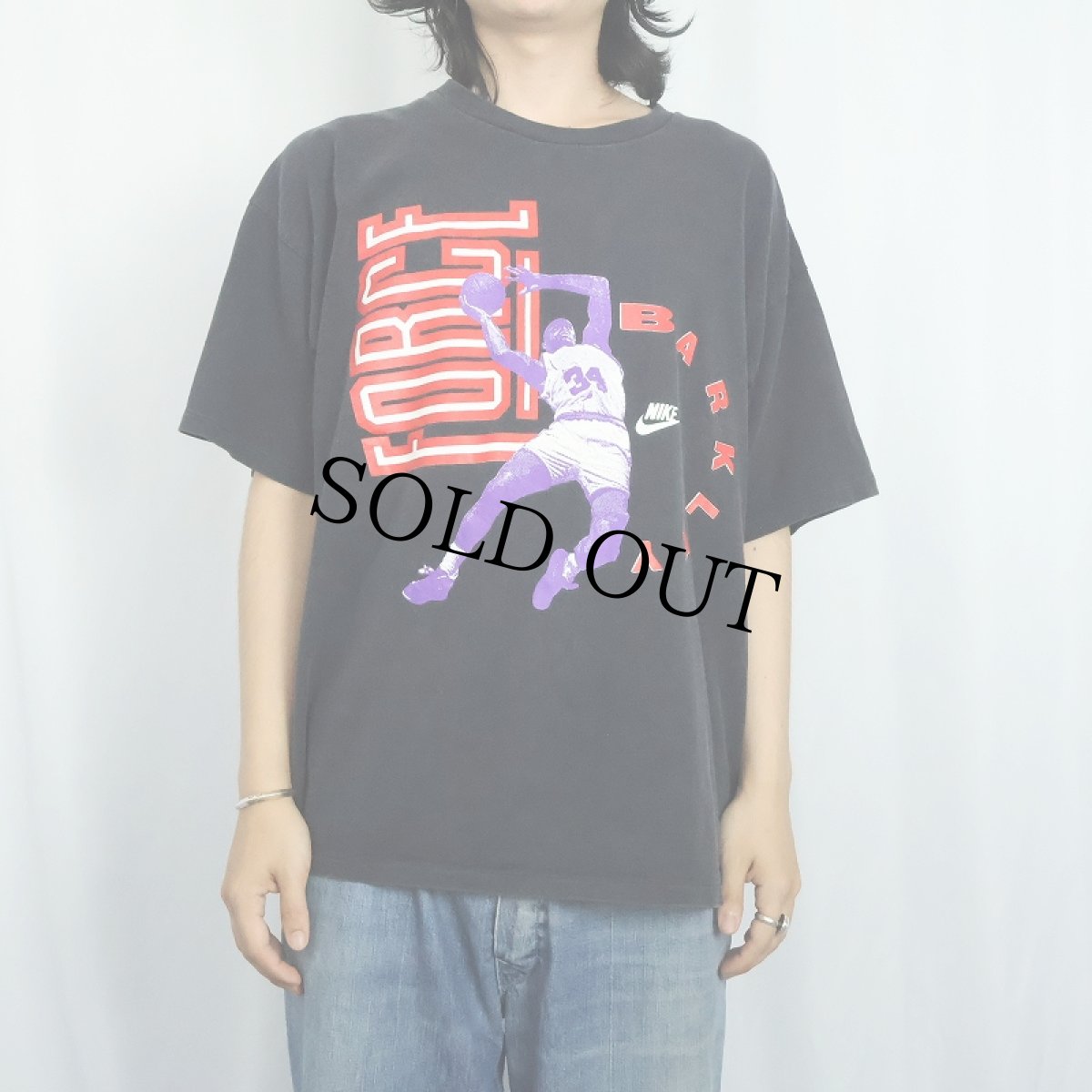 画像2: 90's NIKE USA製 "BARKLEY" プリントTシャツ L (2)