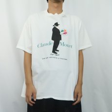 画像2: 90's Claude Monet USA製 アートプリントTシャツ XL (2)
