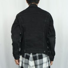 画像3: Levi's ブラックデニムジャケット M (3)