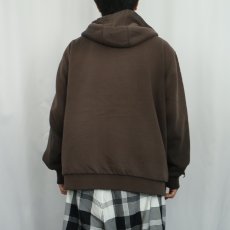 画像3: Carhartt フェード スウェットジップパーカー BLACK L (3)