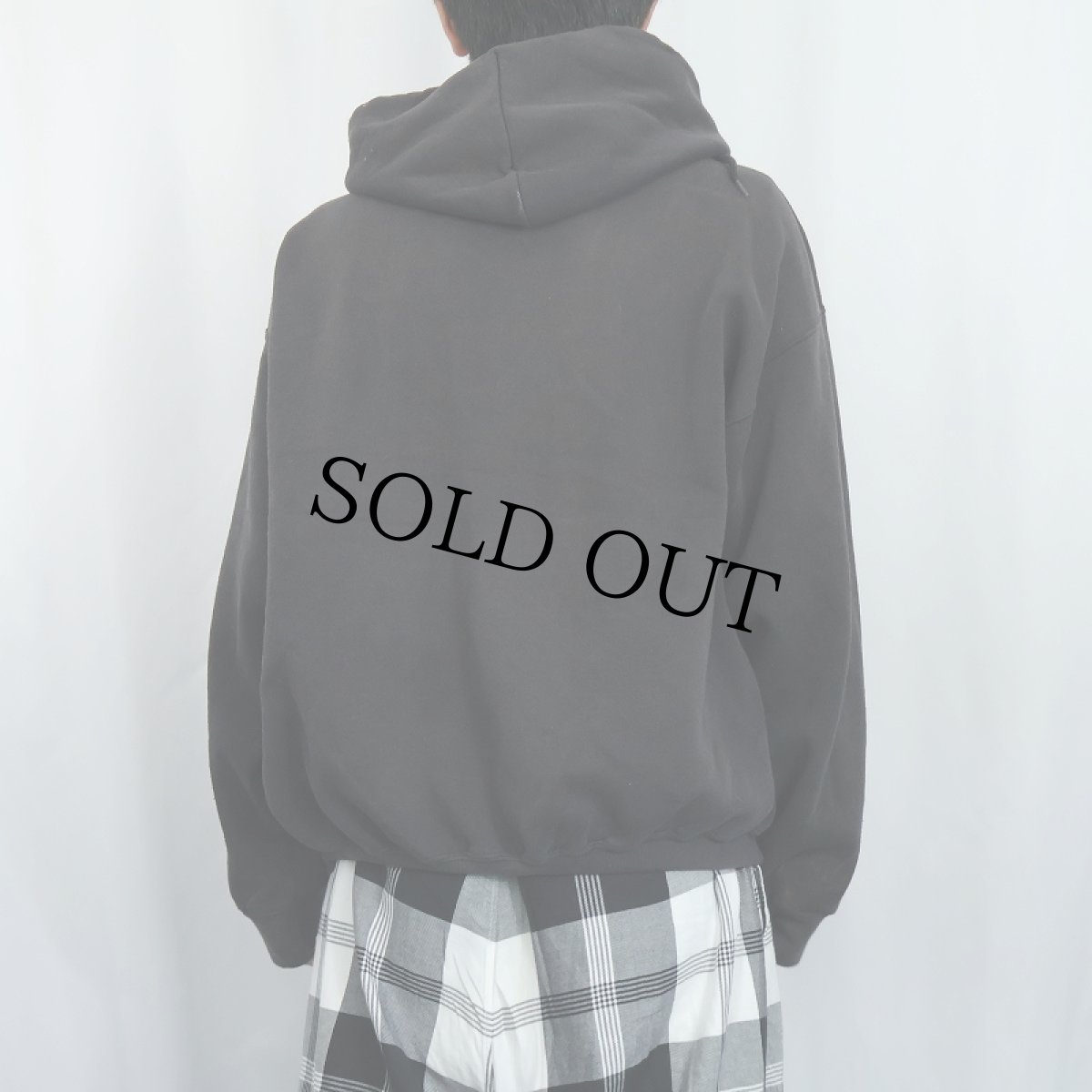 画像3: 90's TULTEX USA製 スウェットジップパーカー BLACK 2XL (3)