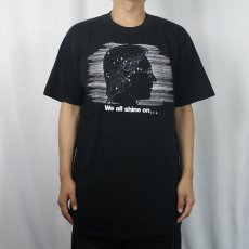 画像2: 90's John Lennon USA製 "We all shine on" プリントTシャツ BLACK XL (2)
