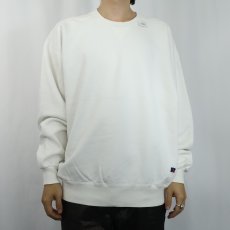 画像2: 90's RUSSELL ATHLETIC USA製 "HIGH COTTON" 前V 無地スウェット XL (2)