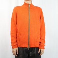 画像2: LAUREN RALPH LAUREN コットンニットジャケット XL (2)